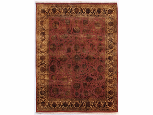 SONJA QNQ-10 Red/Medium Ivory - Handmade rug _ Jaipur Rugs